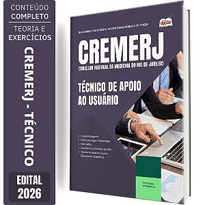 Apostila CREMERJ 2026 - Técnico de Apoio ao Usuário (Técnico de Informática)