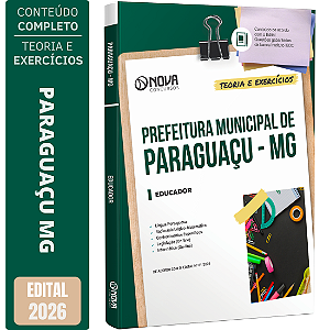 Apostila Prefeitura de Paraguaçu MG 2026 - Educador