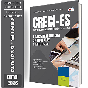 Apostila CRECI ES 2026 Profissional Analista Superior (PAS) - Agente Fiscal