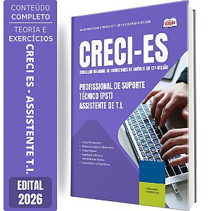 Apostila CRECI ES 2026 Profissional de Suporte Técnico - Assistente de T.I.