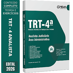 Apostila TRT4 2026 Analista Judiciário - Área Administrativa