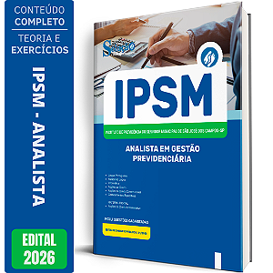 Apostila IPSM 2026 - Analista em Gestão Previdenciária