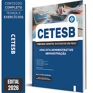 Apostila CETESB SP 2026 Analista Administrativo - Administração