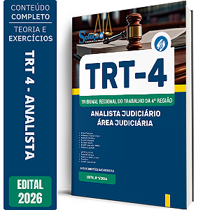 Apostila TRT4 2026 Analista Judiciário - Área Judiciária