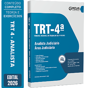 Apostila TRT4 2026 Analista Judiciário - Área Judiciária