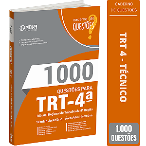 Livro 1000 Questões TRT RS Técnico Judiciário - Área Administrativa