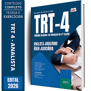 Apostila TRT4 2026 Analista Judiciário - Área Judiciária