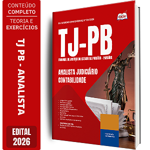 Apostila TJ PB 2026 Analista Judiciário - Contabilidade