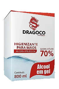 Alcool Gel Refil Dragoco 800 Ml