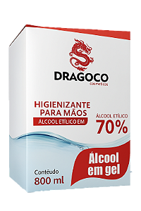 Alcool Gel Refil Dragoco 800 Ml