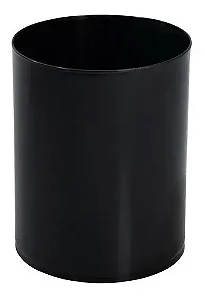 Cesto P/Lixo 15 Lts. Preto 29 Cm.S/Tampa