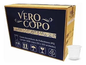 Copo 50 Ml Verocopo Ps Transparente