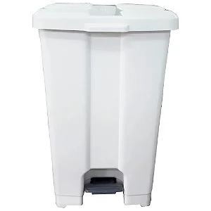 Lixeira Plast 60L Jsn C/Pedal Branco