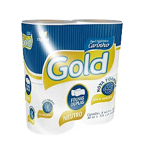 Papel Higiênico Carinho Gold Folha Dup 4 Und
