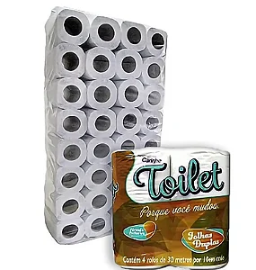 Papel Higiênico Carinho Toilet Fd.16X 4 (64 Un)