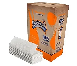 Papel Interfolha Classe A 20X21 C/800 2 Dobras F. Simples 100% Cel