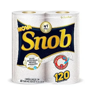 Papel Toalha Snob Branco (2 Und)
