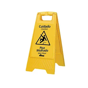 Placa Sinalização Piso Molhado Nobre
