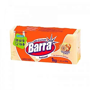 Sabão Barra Glicerinado Tradicional 5X200