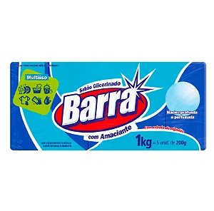 Sabão Em Pedra Barra Azul 1Kg (5X200G)