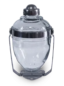 Saboneteira Giratória De Vidro Aurimar