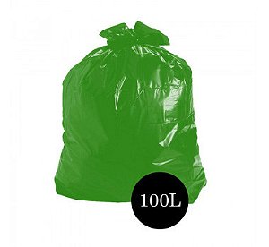 Saco De Lixo Rr Limp 100 LT Medio Verde 05 C/100