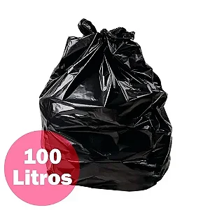 Saco De Lixo Rr Limp 100Lt Preto Pesado C/100