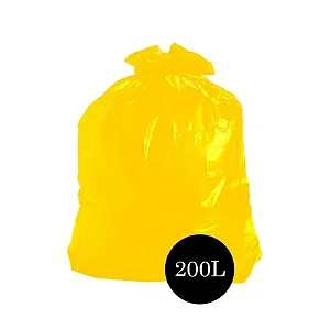 Saco De Lixo Rr Limp 200L Amarelo Leve C/100