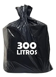 Saco De Lixo Rr Limp 300L Preto Leve C/100