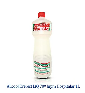 ÁLcool Everest LíQ 70º Inpm Hospitalar 1L Profissional