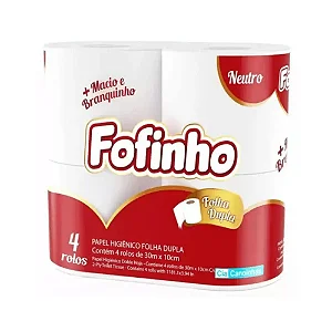 Papel Higiênico Fofinho Folha Dupla (4 Und)