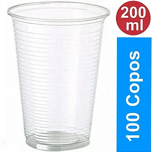 Copo 200 Ml Copobom Transparente C/100