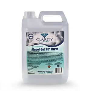 Álcool Gel Antisséptico 70% INPM Bactericida Clarity