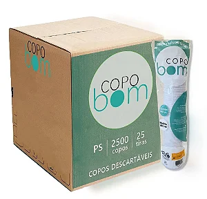 Copo 200 Ml Copobom Branco C/2500