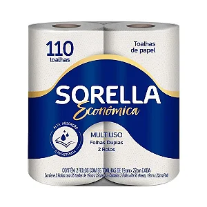 Papel Toalha Sorella Pacote C/2