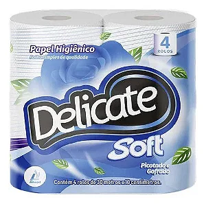 Papel Higienico Delicate Soft C/64 F.Simples 30Mt