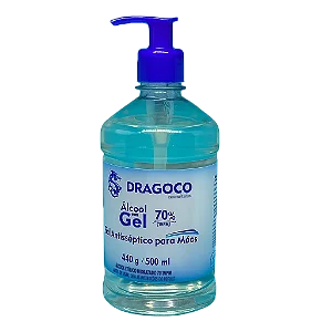 Alcool Gel Válvula Pump Dragoco 500ML