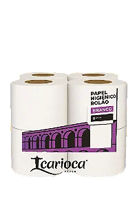 Papel Higiênico Rolão Carioca com 8 rolos