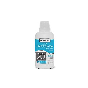 Descolorante Água Oxigenada Cremosa 20 Volumes de 90ml da Farmax - Unidade