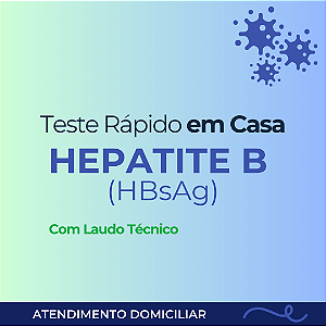 Teste Rápido de Hepatite B (HBsAg) em Casa, com Laudo Técnico