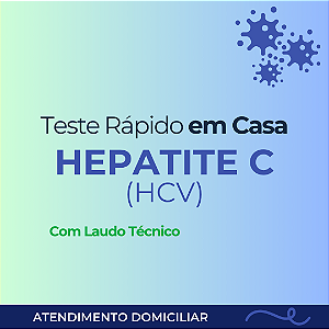 Teste Rápido de Hepatite C (HCV) em Casa, com Laudo Técnico