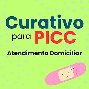Curativo Domiciliar, em casa, para Curativo em PICC, por procedimento