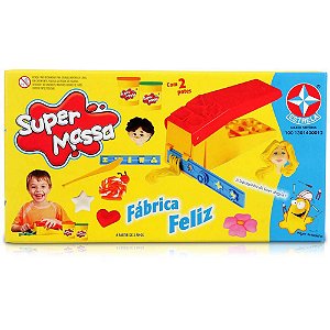 Super Massa Estrela Fábrica Feliz 2 Potes de Massa