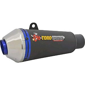 Escape Toro T-1 Fazer 250 2009/15 Cromado/Azul 0048