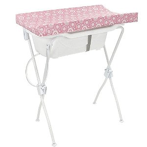 Banheira com Trocador Tutti Baby Floripa Essencial - Rosa