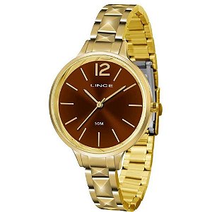 Relógio Feminino Lince Casual Lrgh066l M2kx - Dourado