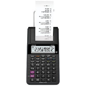 Calculadora Casio com Bobina 12 Dígitos HR-8RC-BK - Preta