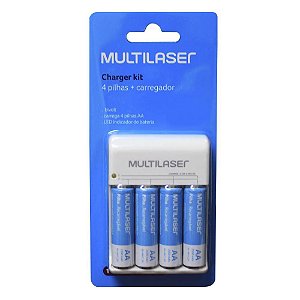 Carregador Multilaser com 4 Pilhas AA CB054 - Bivolt