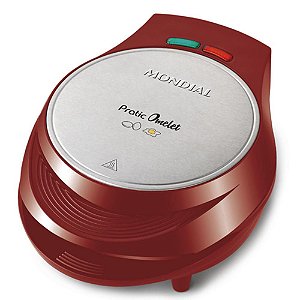 Omeleteira Mondial Pratic Omelet 1000W OM-03 Vermelha - 127V