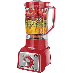 Liquidificador Turbo Mondial L-1000 Ri Vermelho/Inox - 127V